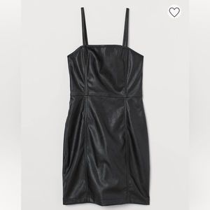 Bundle 3 for $20 - H&M Black Faux Leather Dress